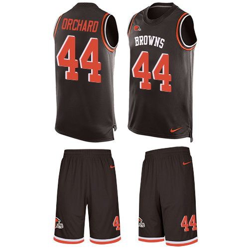 Men's Limited Nate Orchard Nike Jersey Brown - #44 Tank Top Suit NFL Cleveland Browns
